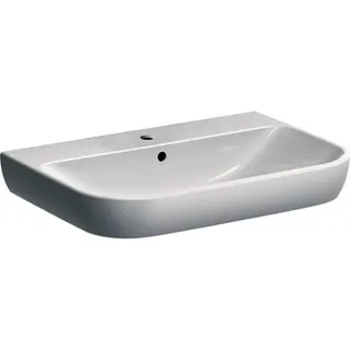 Geberit Smyle Waschtisch, 70x48cm mit Hahnloch, mit Überlauf, weiß – Bild 2