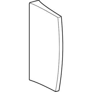 Geberit Urinaltrennwand Keramik 10x70x40cm, weiß – Bild 3