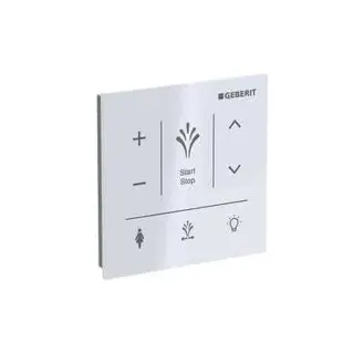 Wandbedienpanel f. Geberit AquaClean Sela, Glas weiß – Bild 2