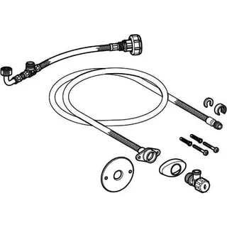Wasseranschlussset für UP-SPK 12/15cm für Geberit AquaClean Tuma WC-Aufsätze – Bild 3