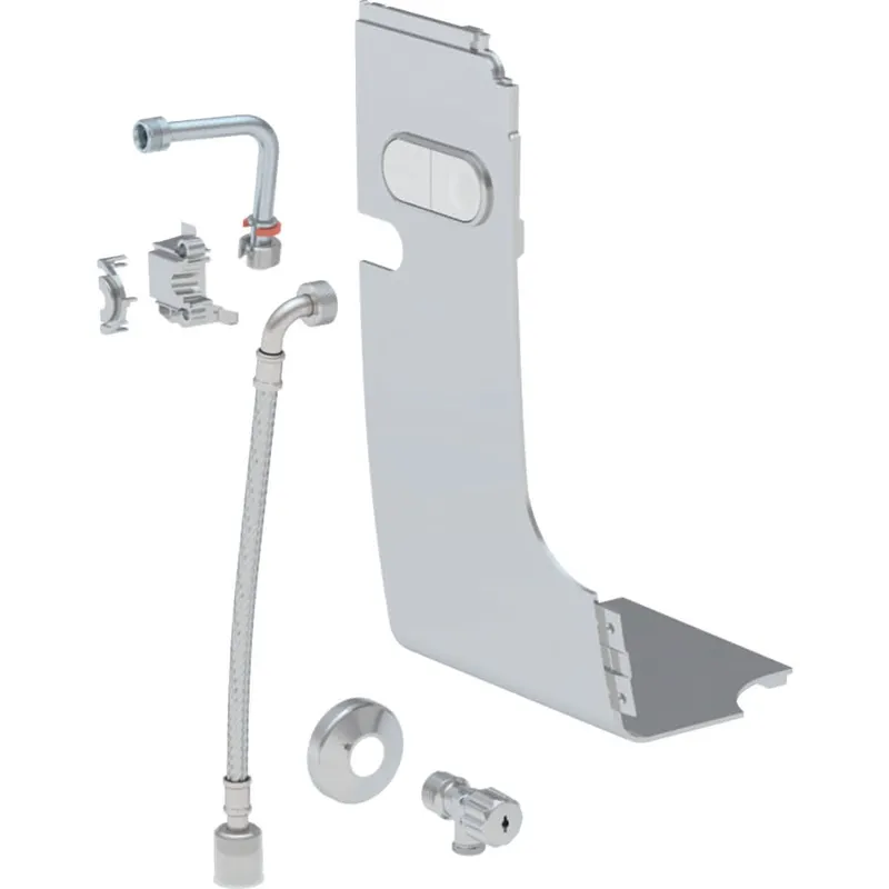 Wasseranschlussset konventionell f. Geberit AquaClean Mera, hgl.verchr.