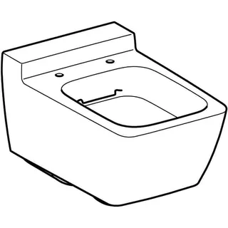 Geberit Xeno2 Wand-WC Tiefspüler geschlossene Form Rimfree, weiß KeraTect – Bild 3