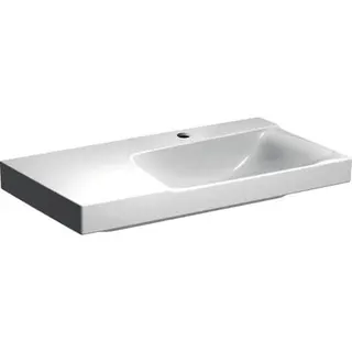 Geberit Xeno2 Waschtisch m. Ablg. links, 90x48cm mit Hahnloch, ohne Überlauf, weiß, KeraTect – Bild 2