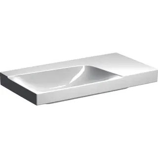Geberit Xeno2 Waschtisch m. Ablg. rechts, 90x48cm ohne Hahnloch, ohne Überlauf, weiß, KeraTect – Bild 2