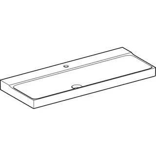 Geberit Xeno2 Waschtisch, 120x48cm mit Hahnloch, ohne Überlauf, weiß, KeraTect – Bild 3
