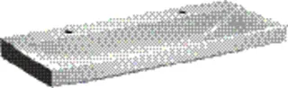 Geberit Xeno2 Waschtisch, 120x48cm zwei Hl., ohne Überlauf, weiß, KeraTect
