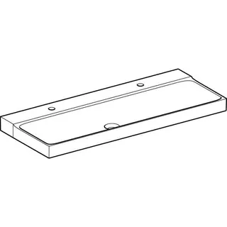 Geberit Xeno2 Waschtisch, 120x48cm zwei Hl., ohne Überlauf, weiß, KeraTect – Bild 3
