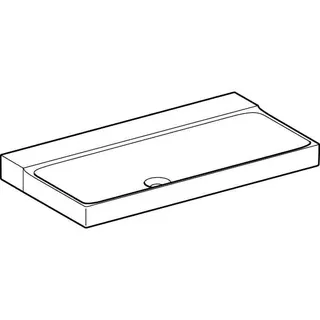 Geberit Xeno2 Waschtisch, 90x48cm ohne Hahnloch, ohne Überlauf, weiß, KeraTect – Bild 3