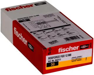 Gewindestangendübel RODFORCE FGD 12 M8, Paket m.50 Stück