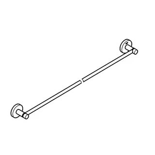 GROHE Badetuchhalter Essentials 40386_1 800mm warm sunset gebürstet – Bild 3