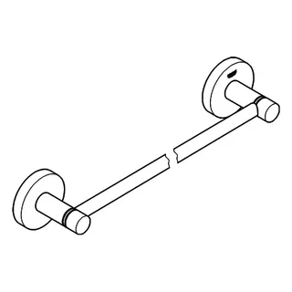 GROHE Badetuchhalter Essentials 40688_1 450mm warm sunset gebürstet – Bild 3