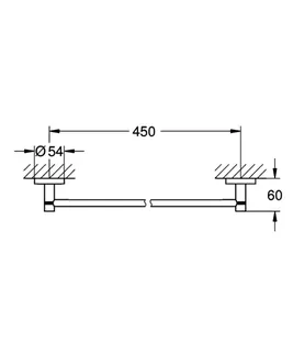 GROHE Badetuchhalter Essentials 40688_1 450mm warm sunset gebürstet – Bild 5