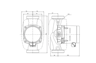 GRUNDFOS Hocheffizienz Umwälzpumpe ALPHA3 32-80 180 1x230V G2 DACH – Bild 2