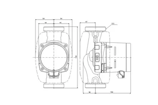 GRUNDFOS Hocheffizienz Umwälzpumpe ALPHA3 32-60 180 1x230V G2 DACH – Bild 2