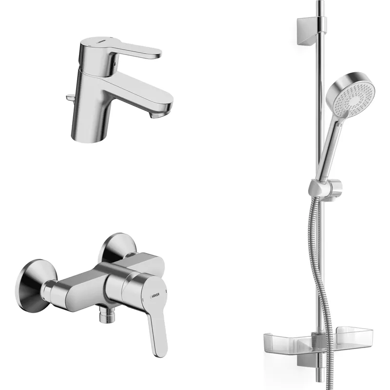 Badezimmer Armaturen Paket HANSAPRIMO 4901 DN15 chr