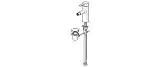 EHM Bidet-Batt HANSADESIGNO Style 5173 Zugst.Ablgarn. Ausld. 117 DN15 chr – Bild 3