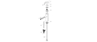 EHM Bidet-Batt HANSADESIGNO Style 5173 Zugst.Ablgarn. Ausld. 117 DN15 chr – Bild 4