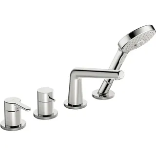 EHM FM-Set f. Wafü/Br. HANSADESIGNO Style 5312 Ros. rund 3-strahlig DN15 chr