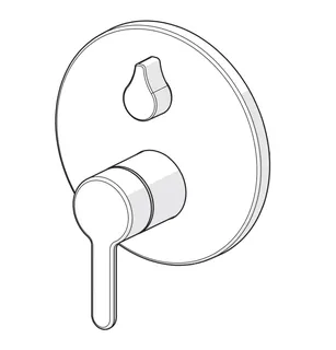 EHM FM-Set f. Wafü/Br. HANSADESIGNO Style 8111 Ros. rund chr – Bild 3