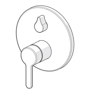 EHM FM-Set f. Wafü/Br. HANSADESIGNO Style 8111 Ros. rund m. Sicherungseinr. – Bild 3