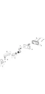 EHM FM-Set f. Waschtisch-Batt. HANSADESIGNO Style 5109 Ros. eckig Ausld. 194mm DN15 – Bild 5