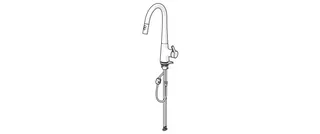 EHM Küchenarm. HANSADESIGNO Style 5136 Ausld. 200 mm DN15 chr – Bild 3