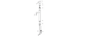 EHM Waschtisch-Batt. HANSADESIGNO Style 5169 Ausld. 150 mm DN15 chr – Bild 5