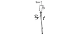 EHM Waschtisch-Batt., ND HANSADESIGNO Style 5121 Zugst.Ablgarn. Ausld. 151 mm DN15 – Bild 2