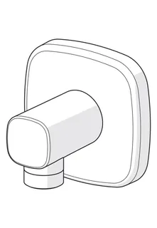 Wandanschlussb. soft edge HANSALIVING 5118 Ros. soft edge G1/2 DN15 chr – Bild 2