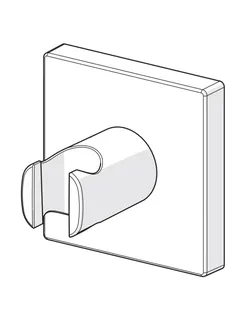 Wandhalter HANSALIVING 4444 Ros. eckig chr – Bild 2