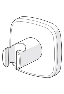 Wandhalter soft edge HANSALIVING 4444 Ros. soft edge chr – Bild 2