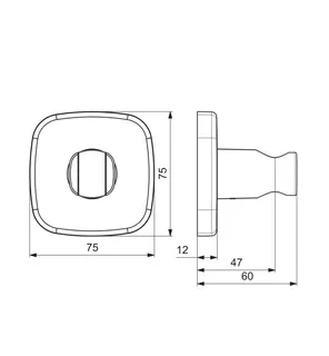 Wandhalter soft edge HANSALIVING 4444 Ros. soft edge chr – Bild 3