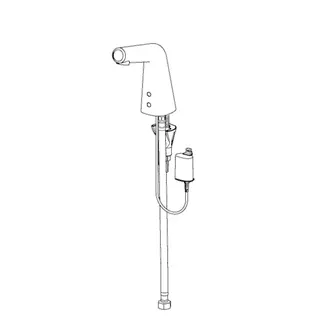 Waschtisch-Batt. HANSADESIGNO Style 5193 6 V Ausld. 100 mm DN15 chr – Bild 3