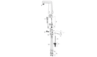 Waschtisch-Batt. HANSADESIGNO Style 5194 230/9 V Ausld. 164 mm DN15 chr – Bild 4