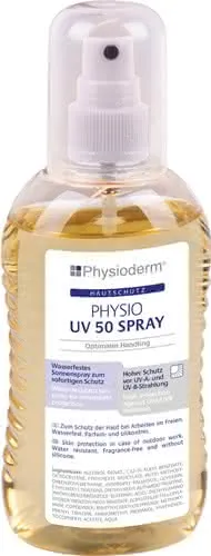 Hautschutzspray PHYSIO UV 50 SPRAY 200ml ext.wasserfest,fettfrei Pumpflasche