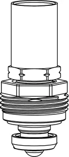 Heimeier Ersatz-Oberteil RTL mit 25mm Messinghülse ab Bj.2012, 1305-02.300