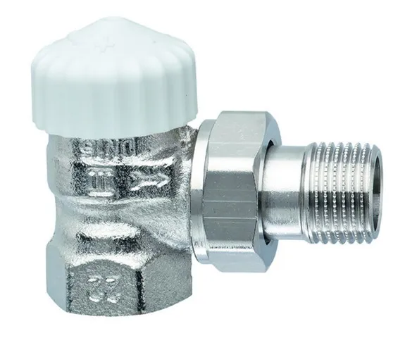 Heimeier Thermostat-Ventilunterteil eck "kurz" V-exact, DN15, vern, 3451-02.000
