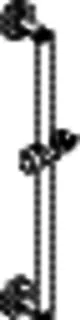 HEWI Brausehalterstange, d:25, L:600, chrom – Bild 3