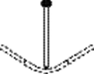 HEWI Deckenabhängung, d:25, A=600mm, chrom – Bild 3