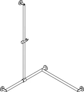HEWI DUHA, d:25/30, A1:1250, W1/W2:765, rechts, chrom – Bild 4