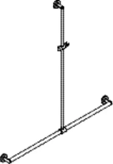 HEWI DUHA, d:25/30, A1:1250. W1:1185 chrom – Bild 3