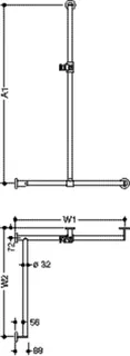 HEWI DUHA, d:32, A1/W1/W2:variabel, links,schliff,Br.H.Kst. anthrazitgrau – Bild 5