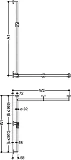 HEWI DUHA, d:32, A1/W1/W2:variabel, rechts,schliff,Br.H.Kst. signalweiß – Bild 5