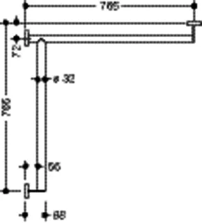 HEWI DUHA, d:32, links, W1/W2:765, schliff – Bild 5