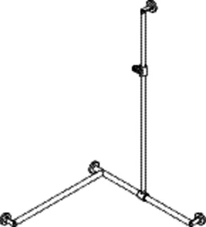 HEWI DUHA, d:32,li, A1:1250, W1/W2:765, chr, Br.H.Kst. signalweiß – Bild 3