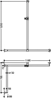 HEWI DUHA,d:32,li,A1:1250,W1:1185,W2: 765,schliff,Br.H.Kst. signalweiß – Bild 5