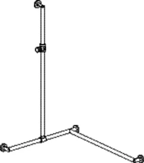 HEWI DUHA,d:32,re,A1:1250,W1:765,W2: 965,chr,Br.H.Kst. signalweiß – Bild 3