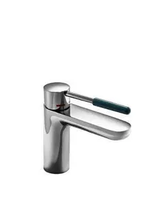 HEWI Einhebel-Waschtischmischer, mit farbigem Griffelement aquablau – Bild 2