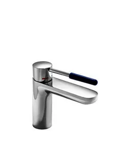 HEWI Einhebel-Waschtischmischer, mit farbigem Griffelement stahlblau – Bild 2