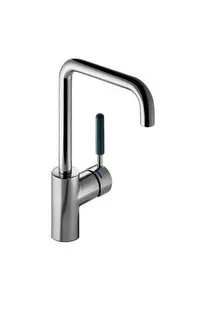 HEWI Einhebel-WTM, Rundrohr, mit farbigem Griffelement aquablau – Bild 2